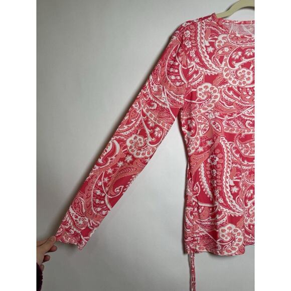 Coolibar UPF 50+ Women's Baikal Swim Top Sun Protective Radiant Coral Size M‎ - Picture 3 of 5